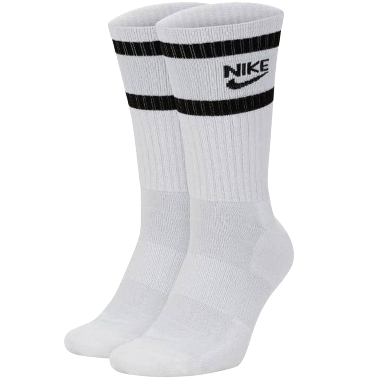 Nike Heritage Crew Socks 2-Pack White Black