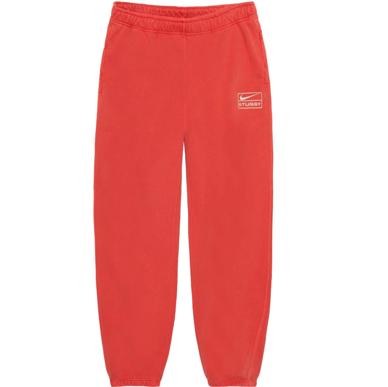 Stussy x Nike Pigment Dyed Fleece Sweatpants Habanero Red