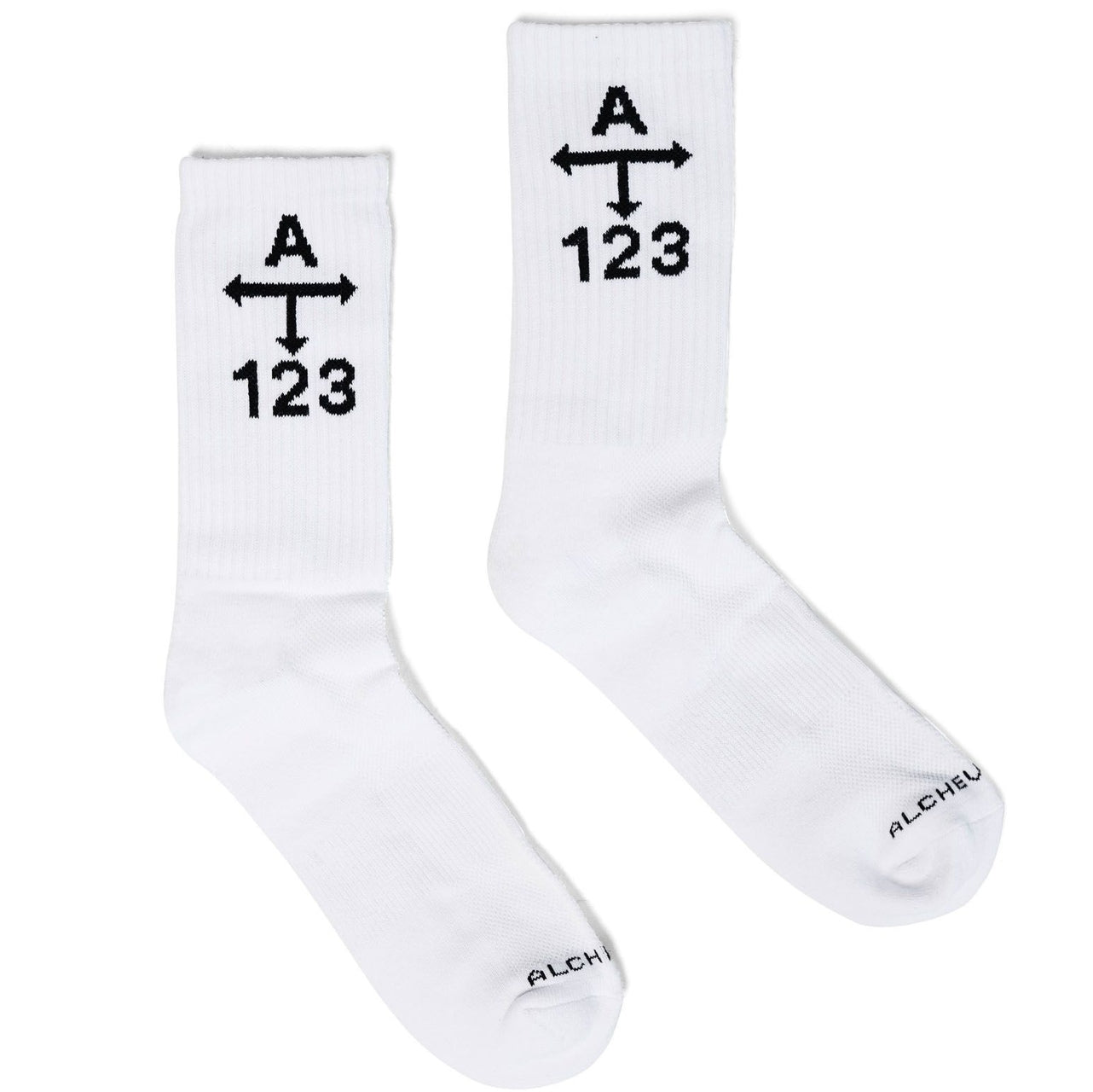 Alchevsque  Dri-Fit Socks (White)