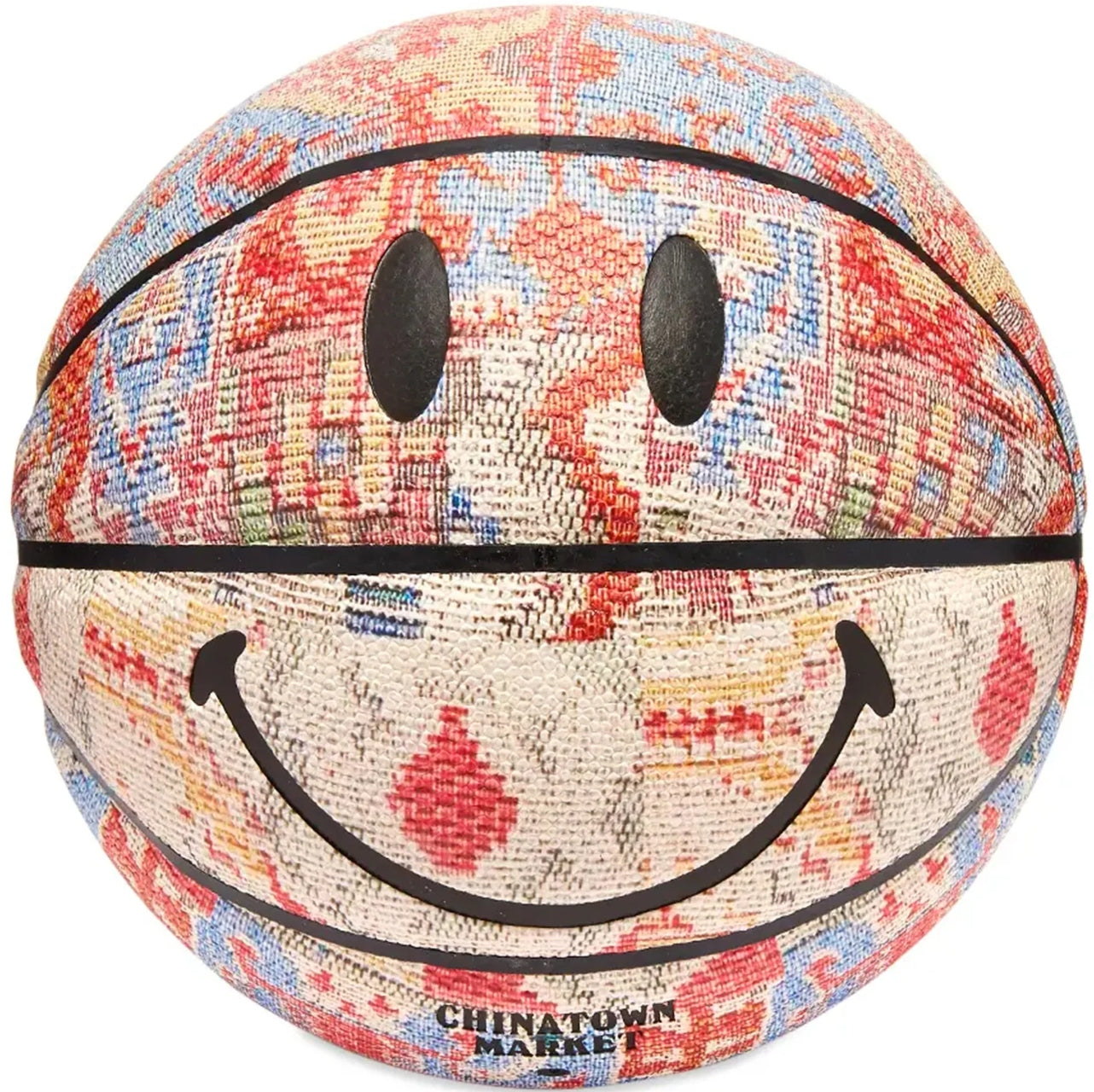 Chinatown Market Smiley Patchwork Rug Basetball