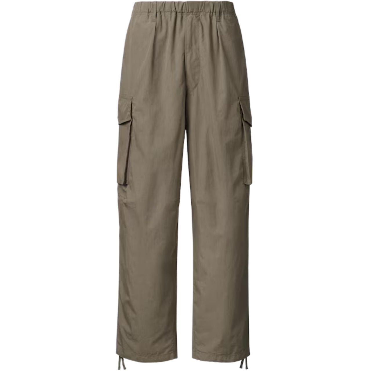 Uniqlo Wide Fit Parachute Cargo Pants Beige Uniqlo