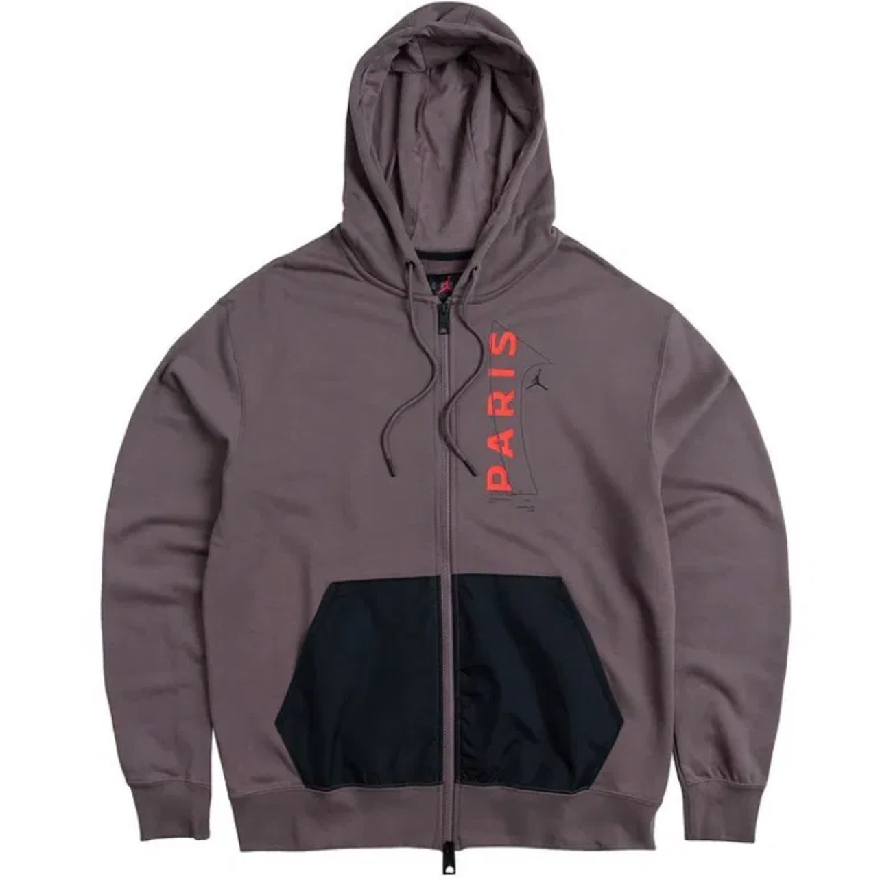 Air Jordan X Paris Saint-Germain Full Zip-Fleece Hoodie Brown