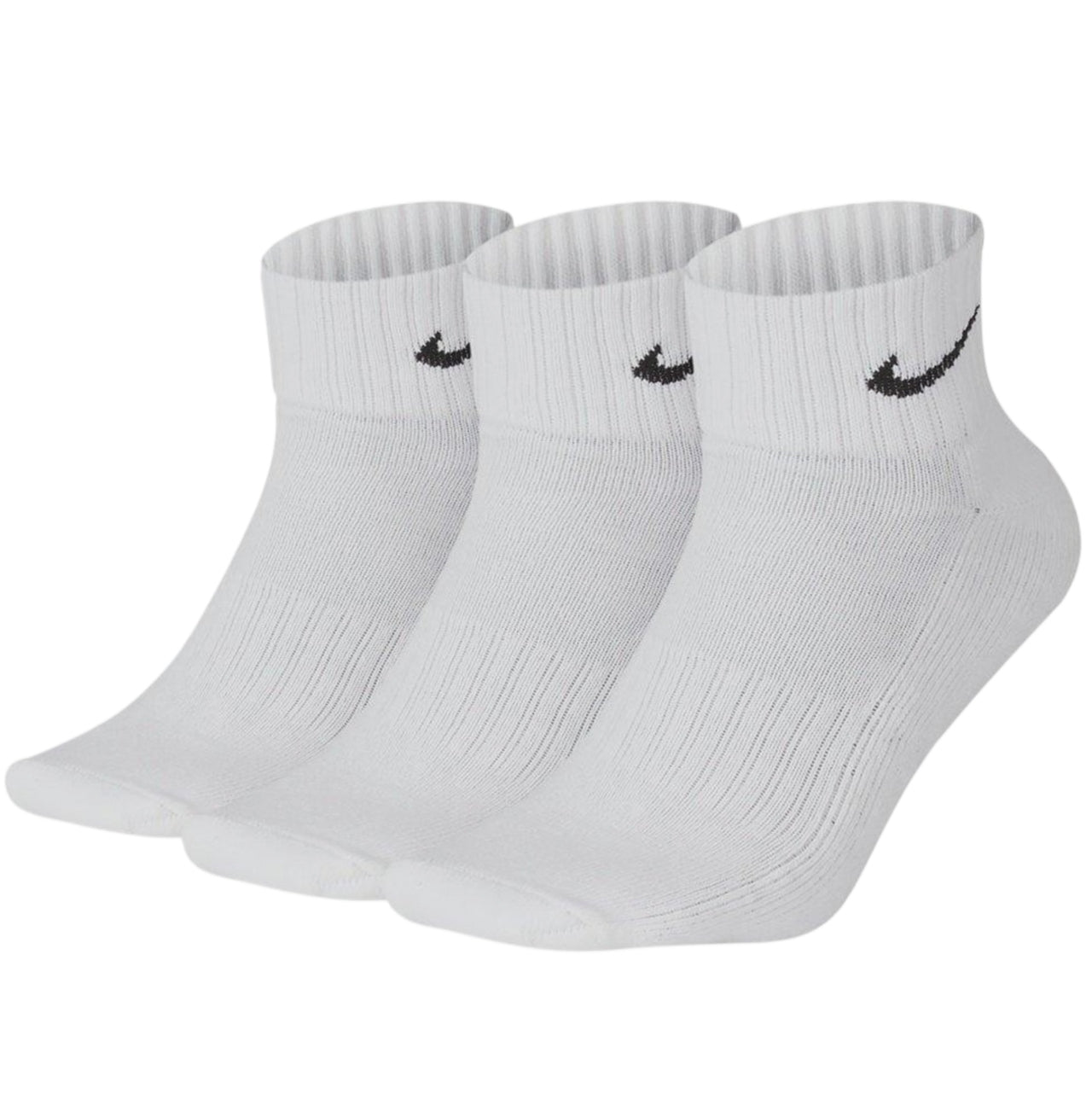 Nike Value Cotton Quarter 3-Pack White