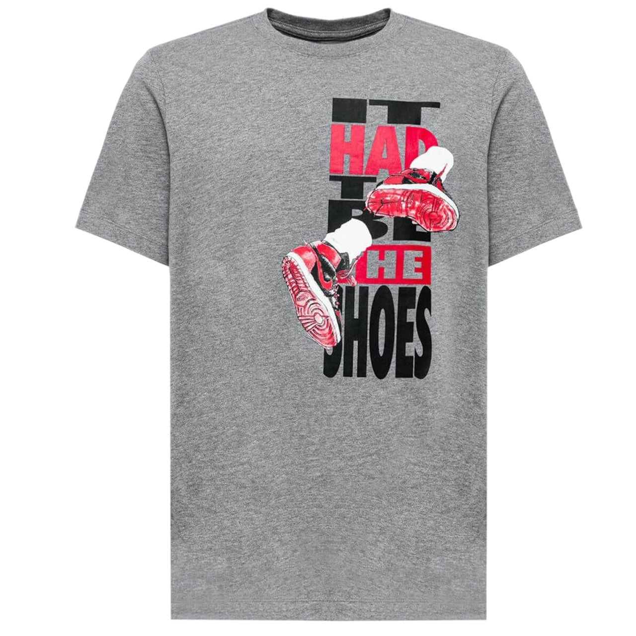 Air Jordan The Shoes Crew T-Shirt Grey