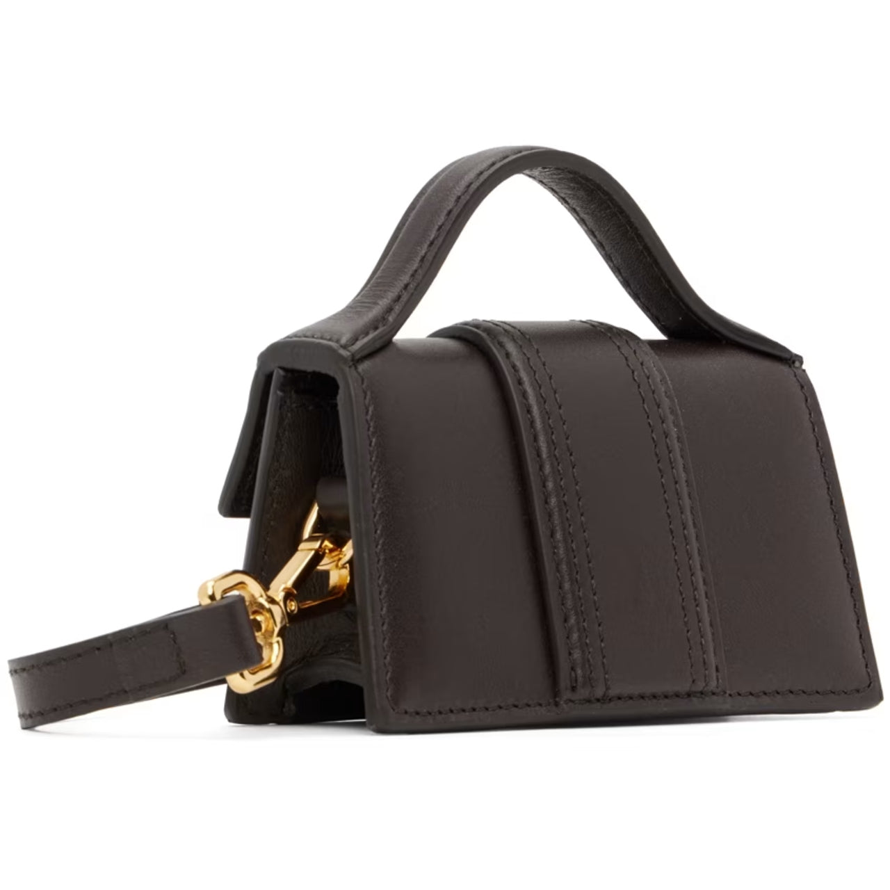 JACQUEMUS Black Le Raphia Le Petit Bambino Coin Pouch Black