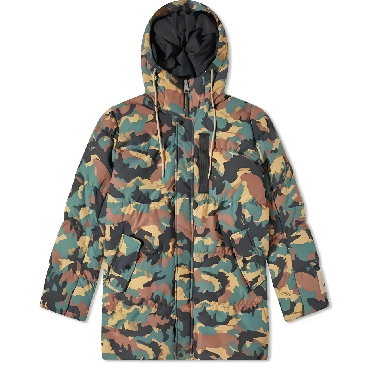 Air Jordan Flight Heritage Allover Print Camo Parka Coat Camo