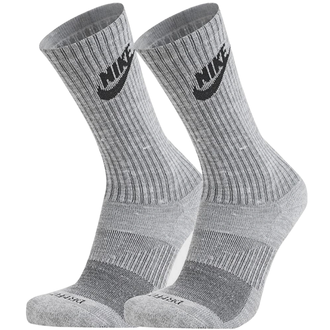 Nike Everyday Plus Cushioned Crew Socks 2-Pack Grey