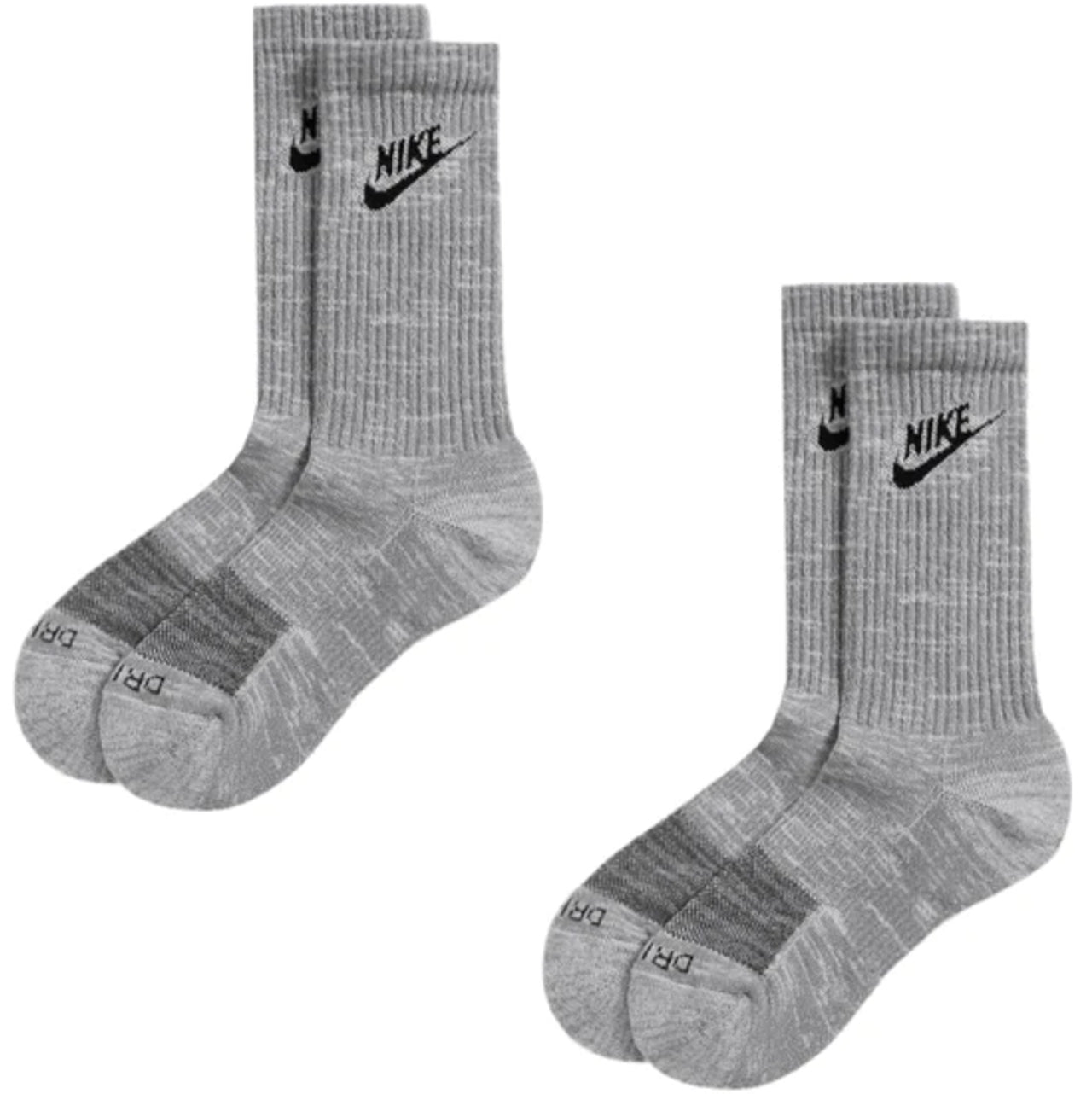 Nike Everyday Plus Cushioned Crew Socks 2-Pack Grey