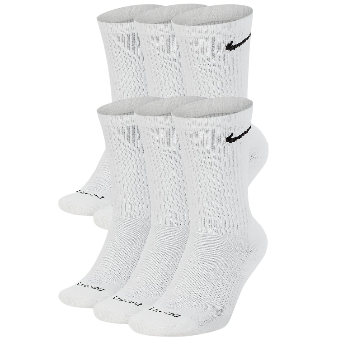 Nike Everyday Cushion Crew Socks White 6-Pack