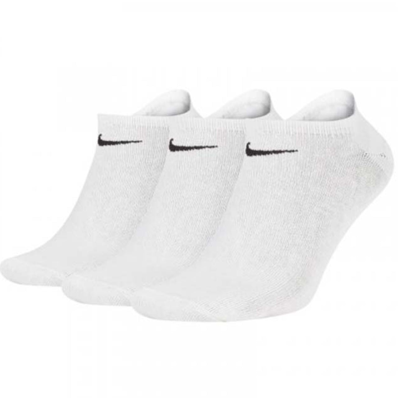 Nike Lightweight Value No Show 3 Pairs White