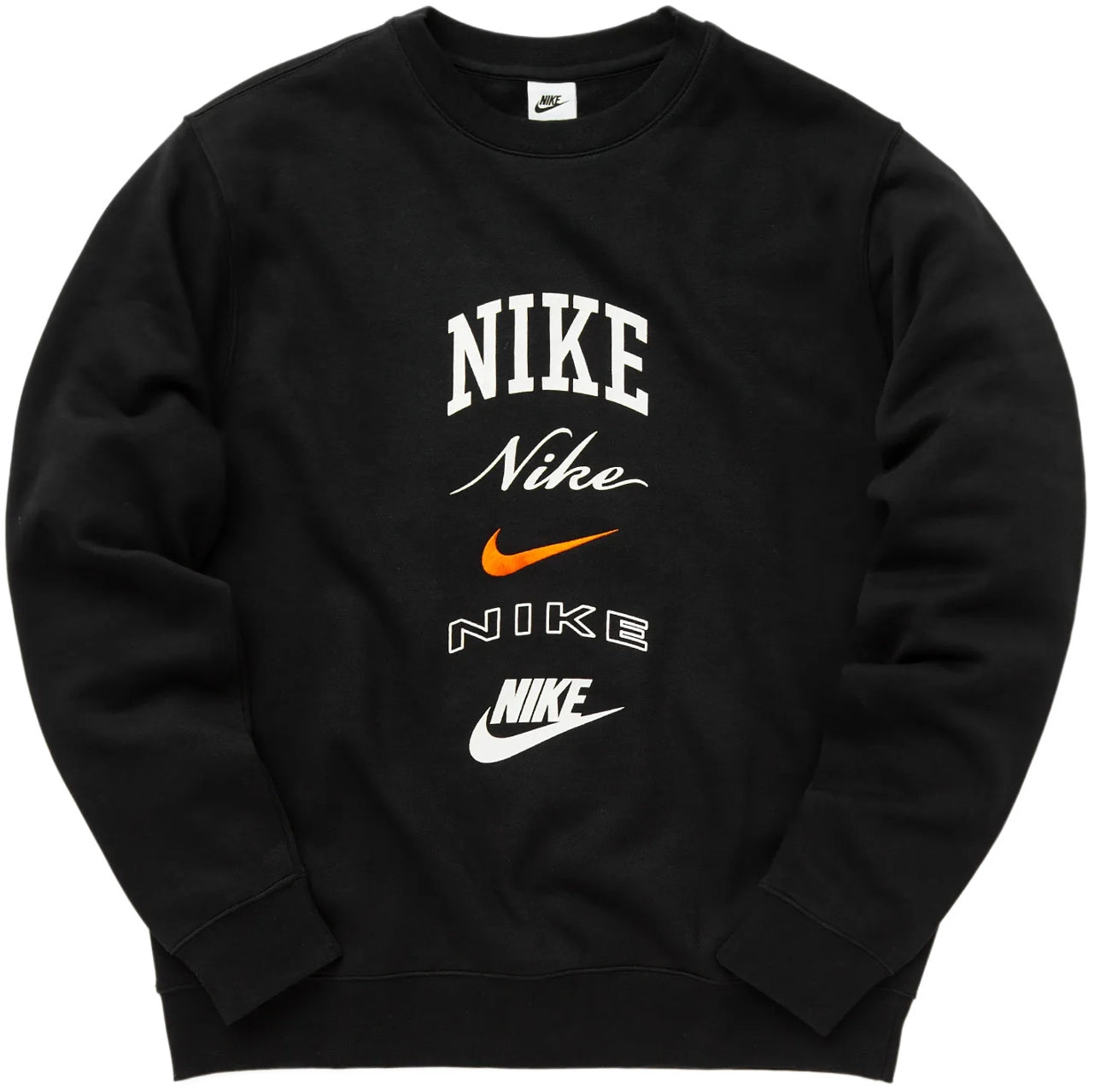 Nike Club Fleece Long-Sleeve Crew-Neck Sweatshirt