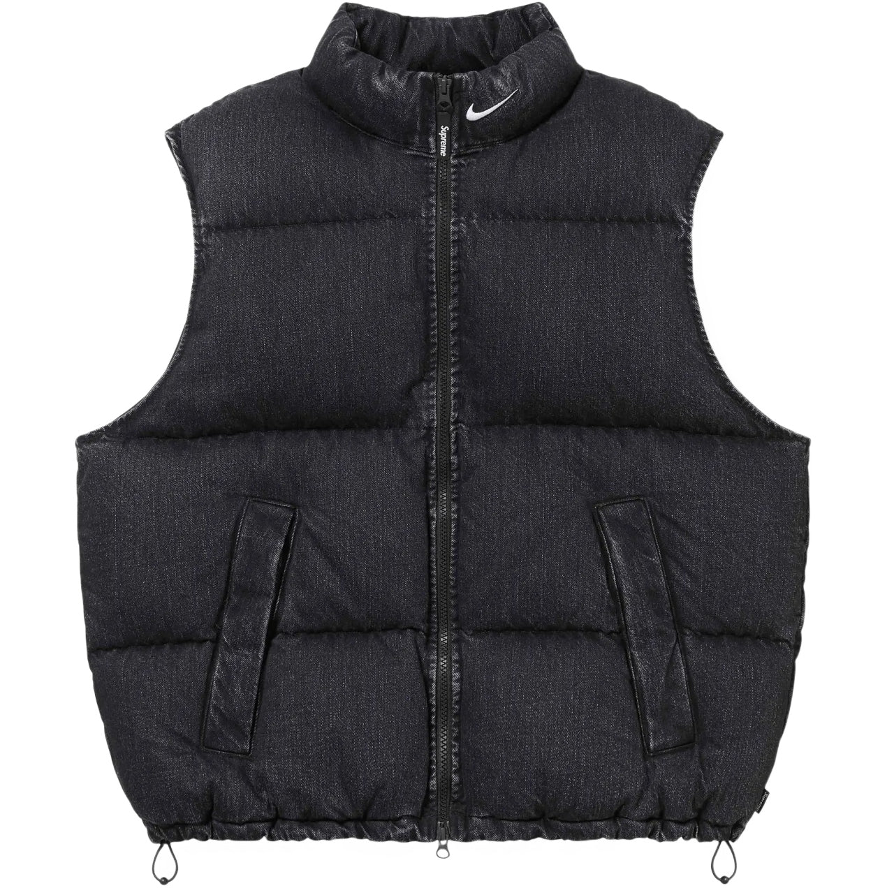 Supreme x Nike Denim Puffer Vest Black