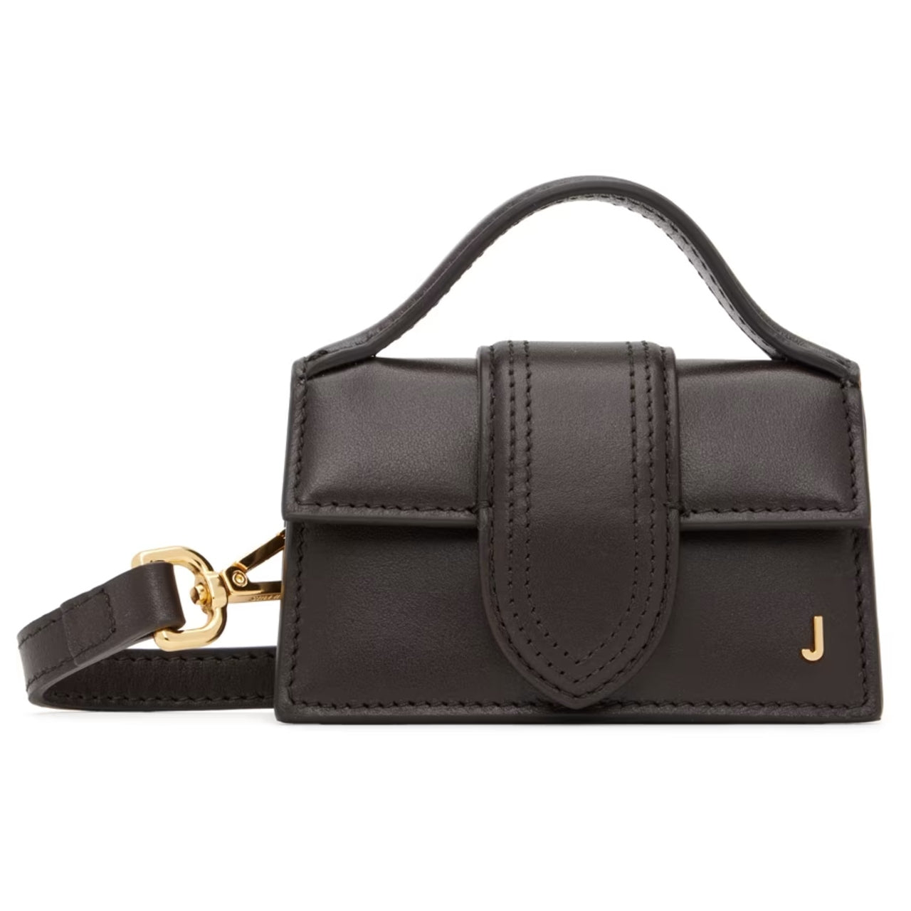 JACQUEMUS Black Le Raphia Le Petit Bambino Coin Pouch Black