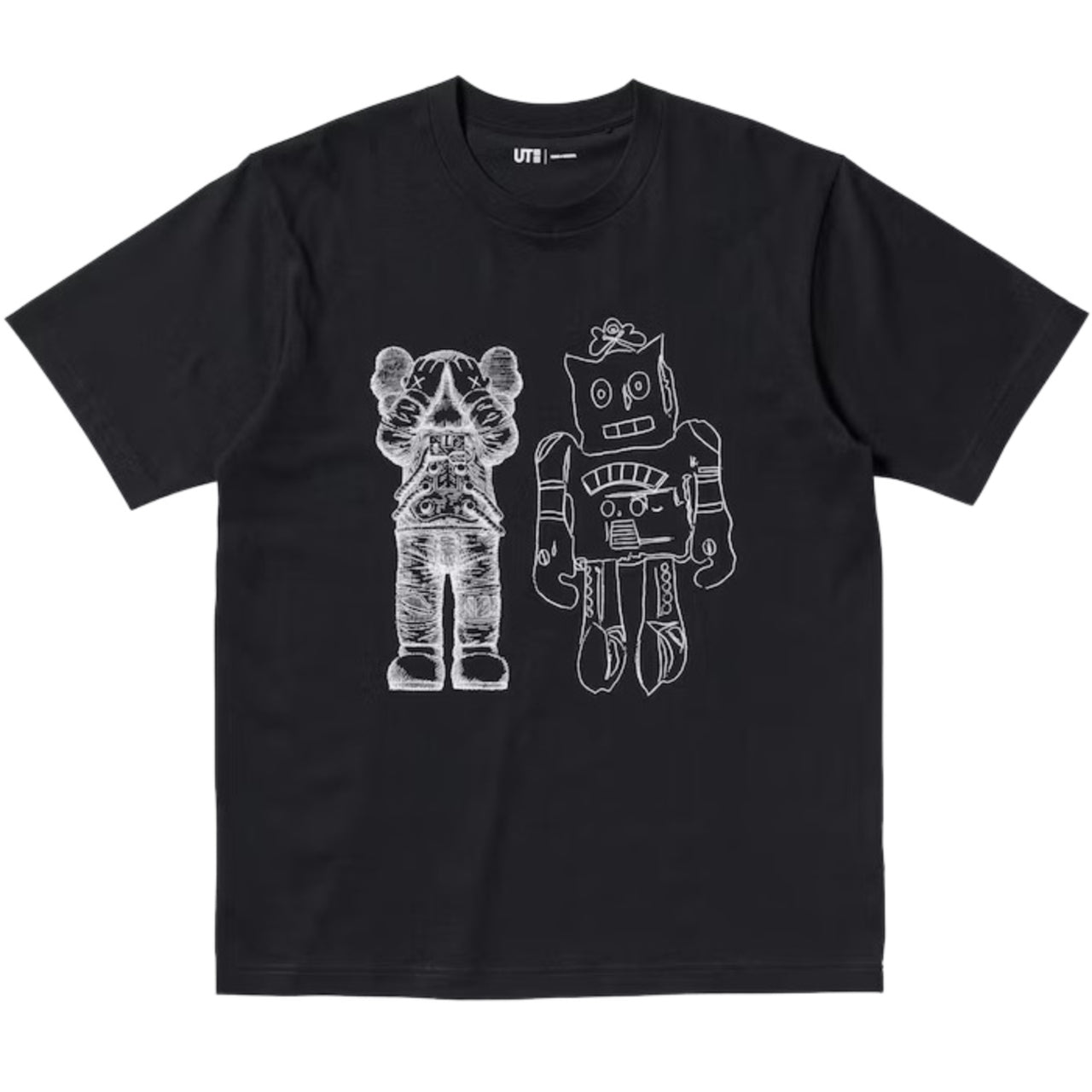 Uniqlo Kaws Warhol Black Kaws RoboCat (Uniqlo KAWS + Warhol UT Graphic T-Shirt R