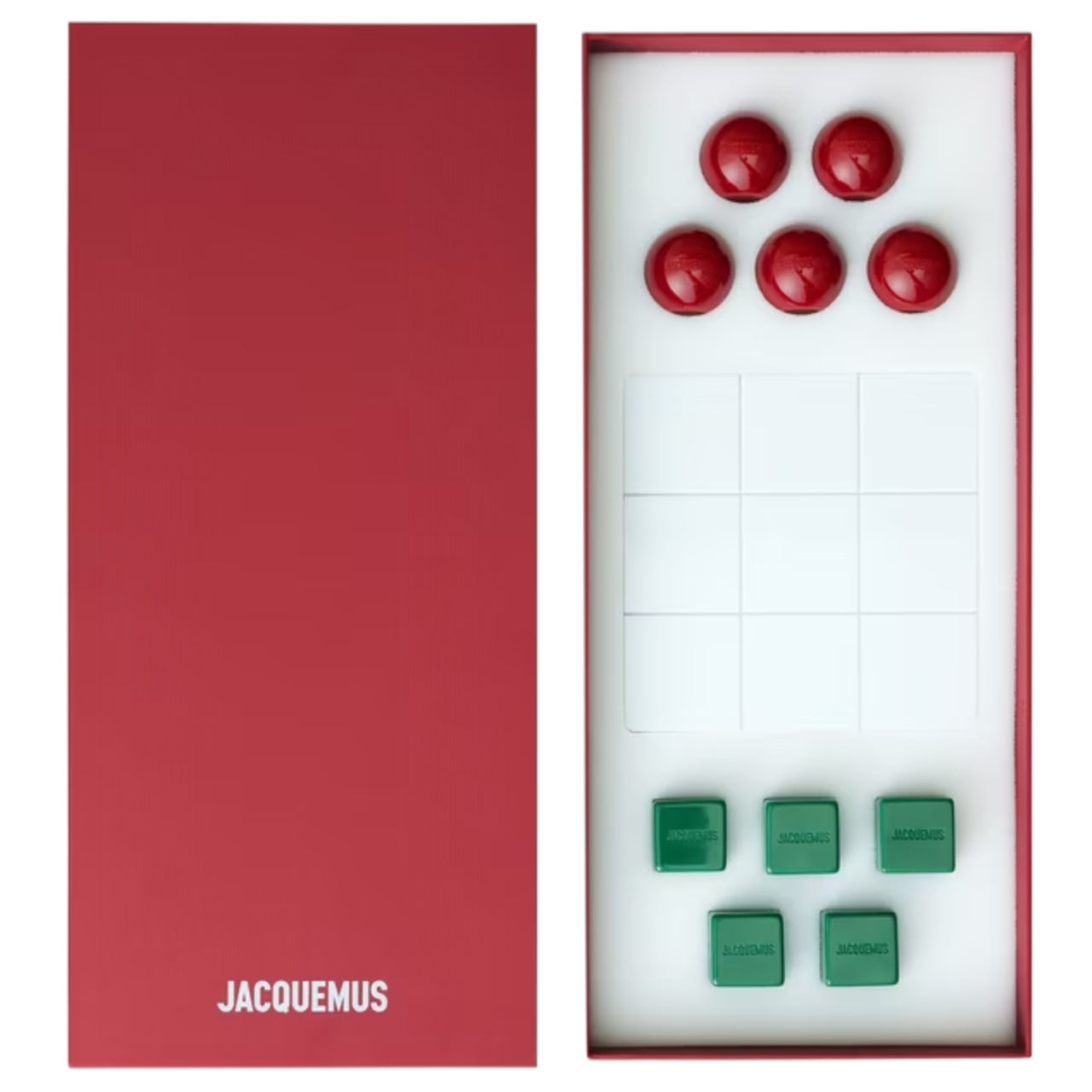 Jacquemus Le jeu rond carré Dark Red