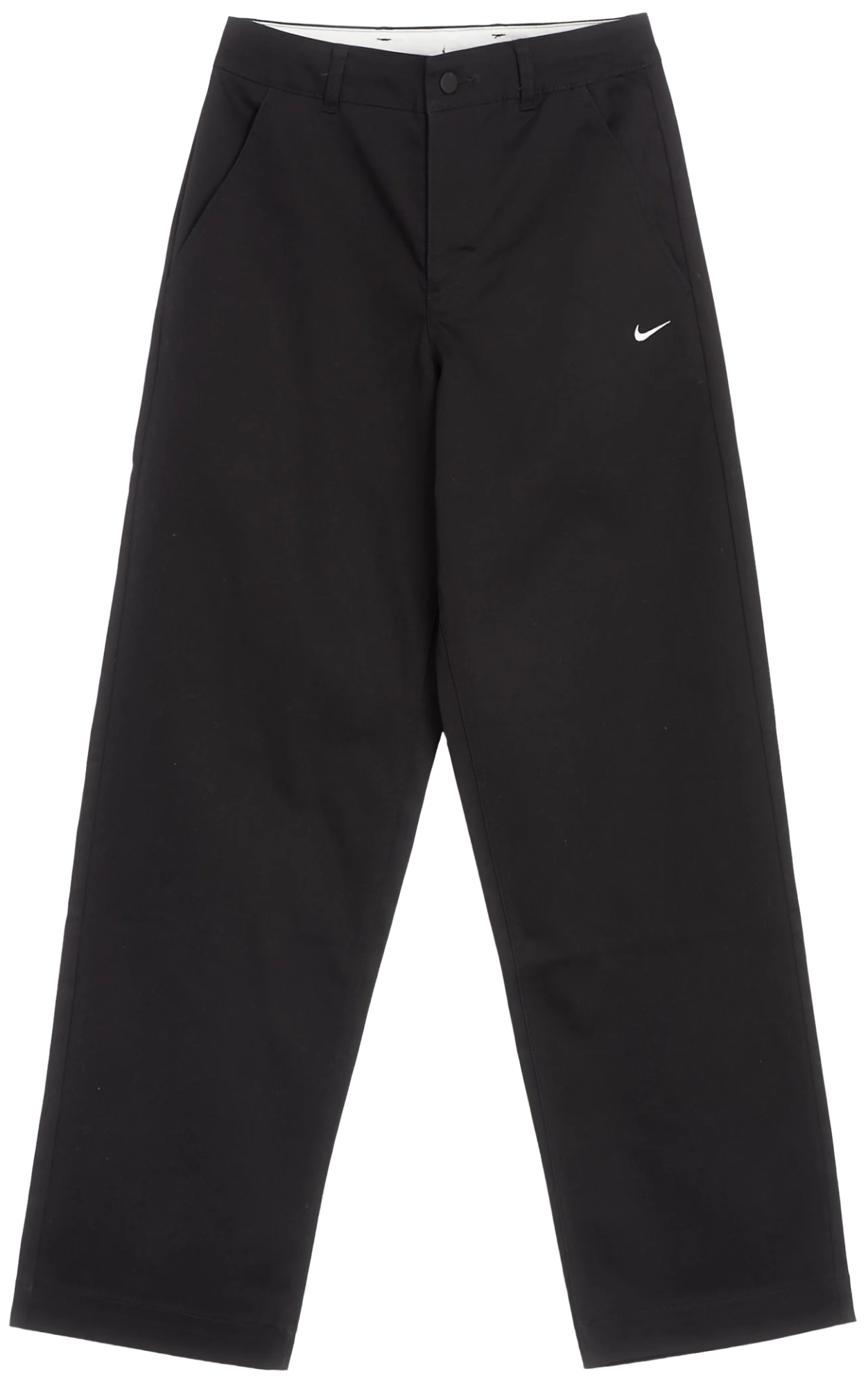 Nike Cotton Chino Pants Loose Fit Black