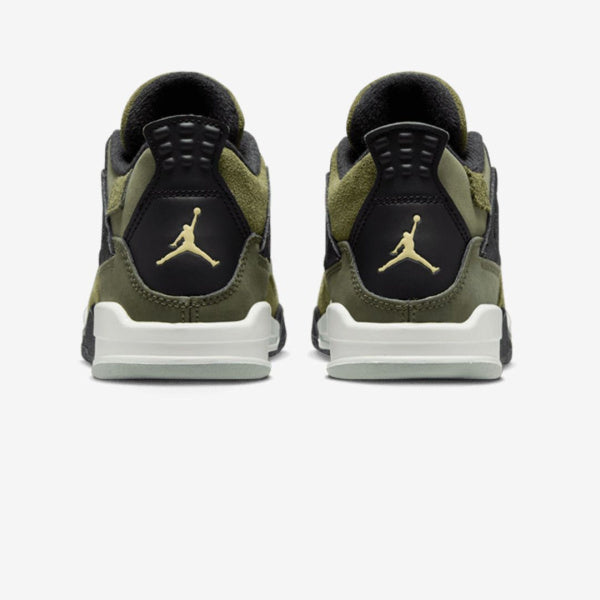 Air Jordan 4 Retro SE Craft Medium Olive (PS) Kid's