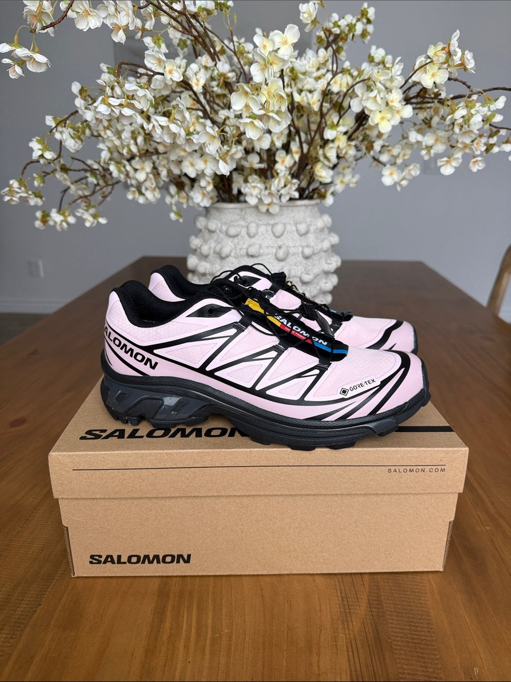 Salomon XT-6 Gore-Tex Black Icy Pink Dawn Pink