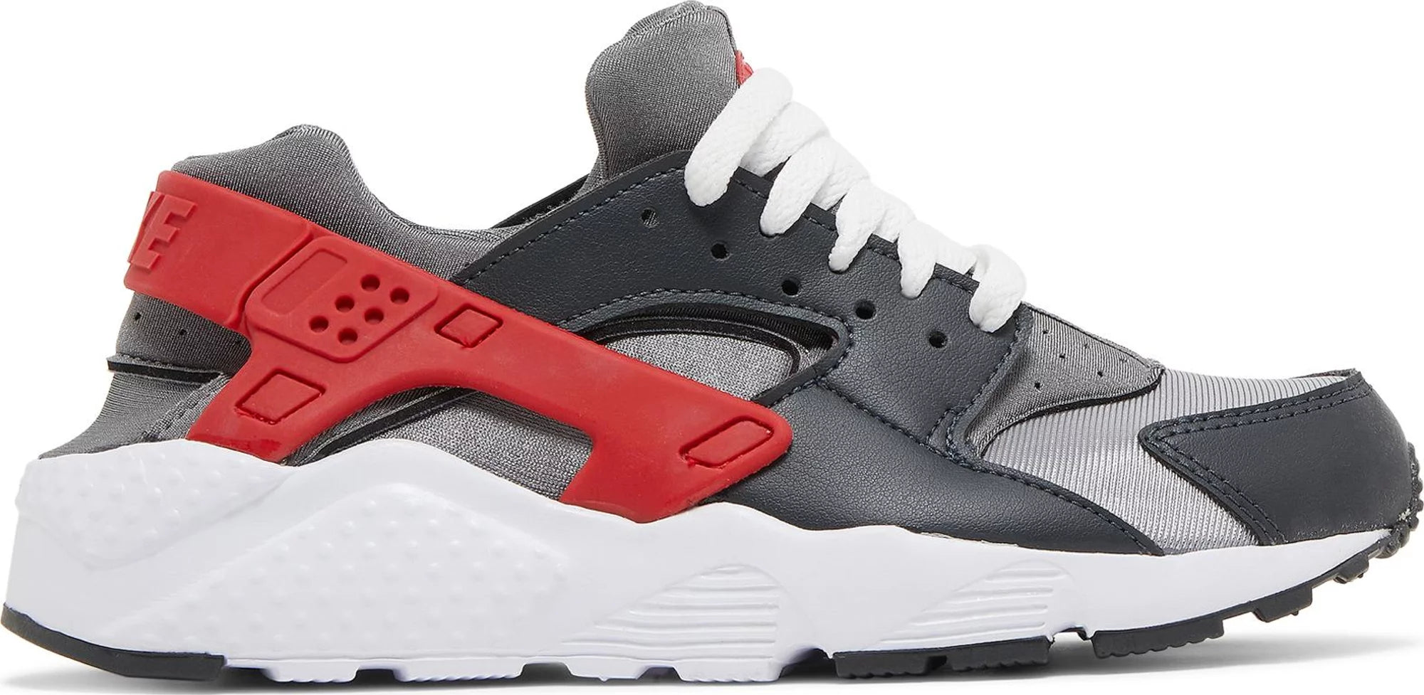 Nike Huarache Run Dark Smoke Gray University Red 