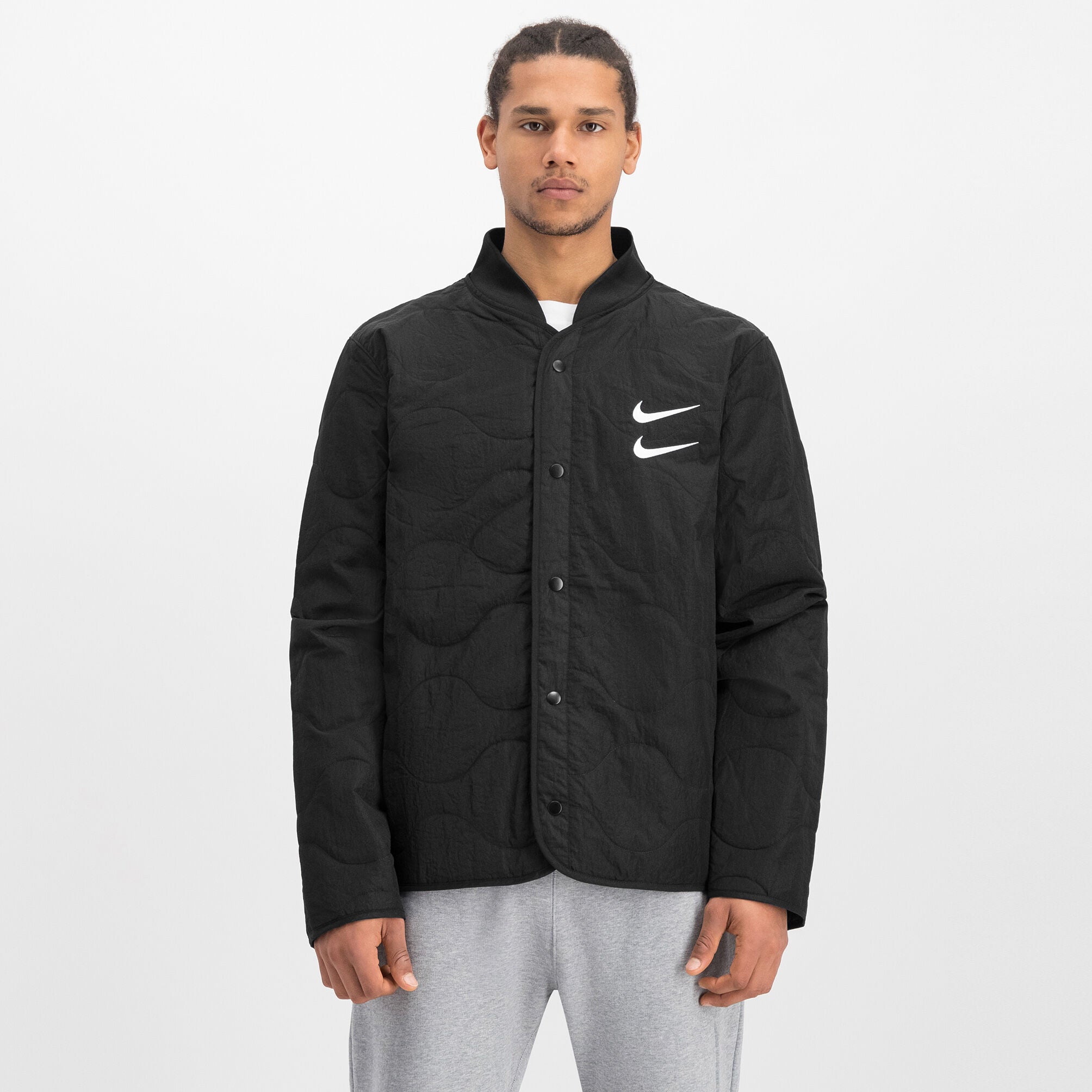 Nike M Nsw Swoosh Jkt+ Quilted Black