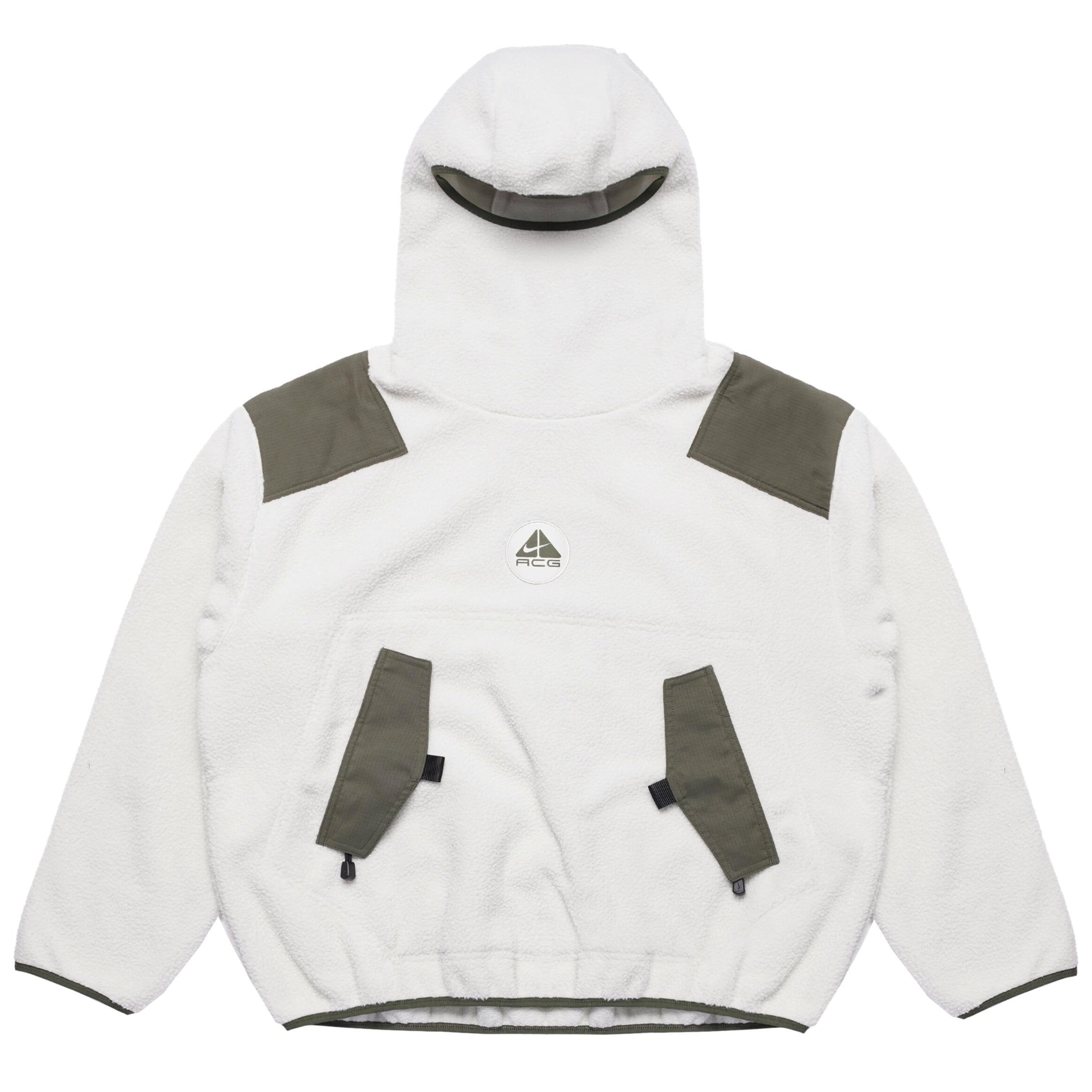 Nike ACG Balaclava Retro Fleece Pullover Hoodie Light Bone Khaki