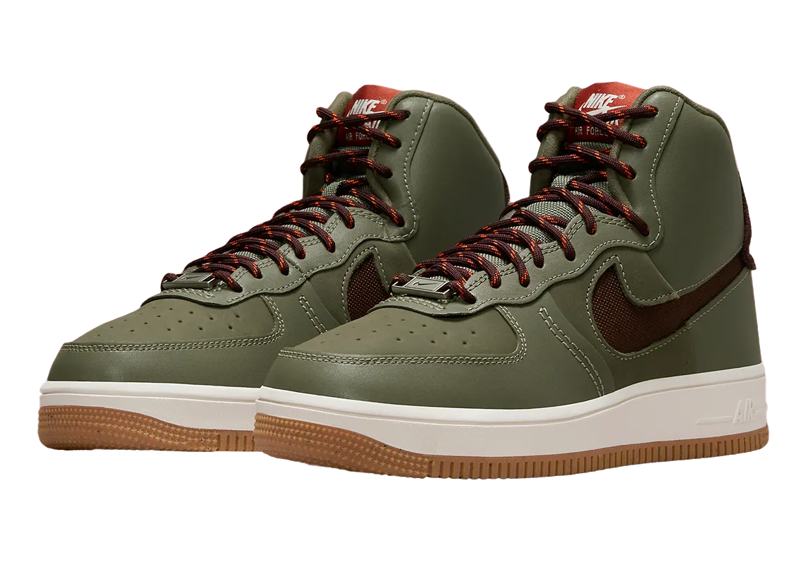 Nike Air Force 1 High Sculpt W 'Olive Burgundy'