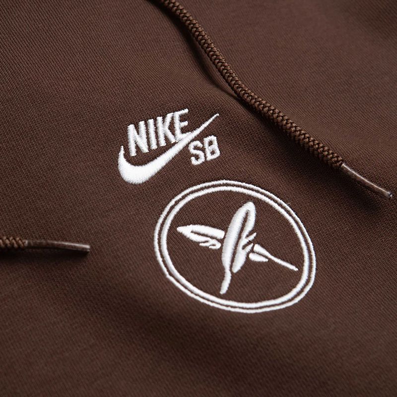 Nike SB x Yuto Horigome Fleece Pullover Hoodie Brown