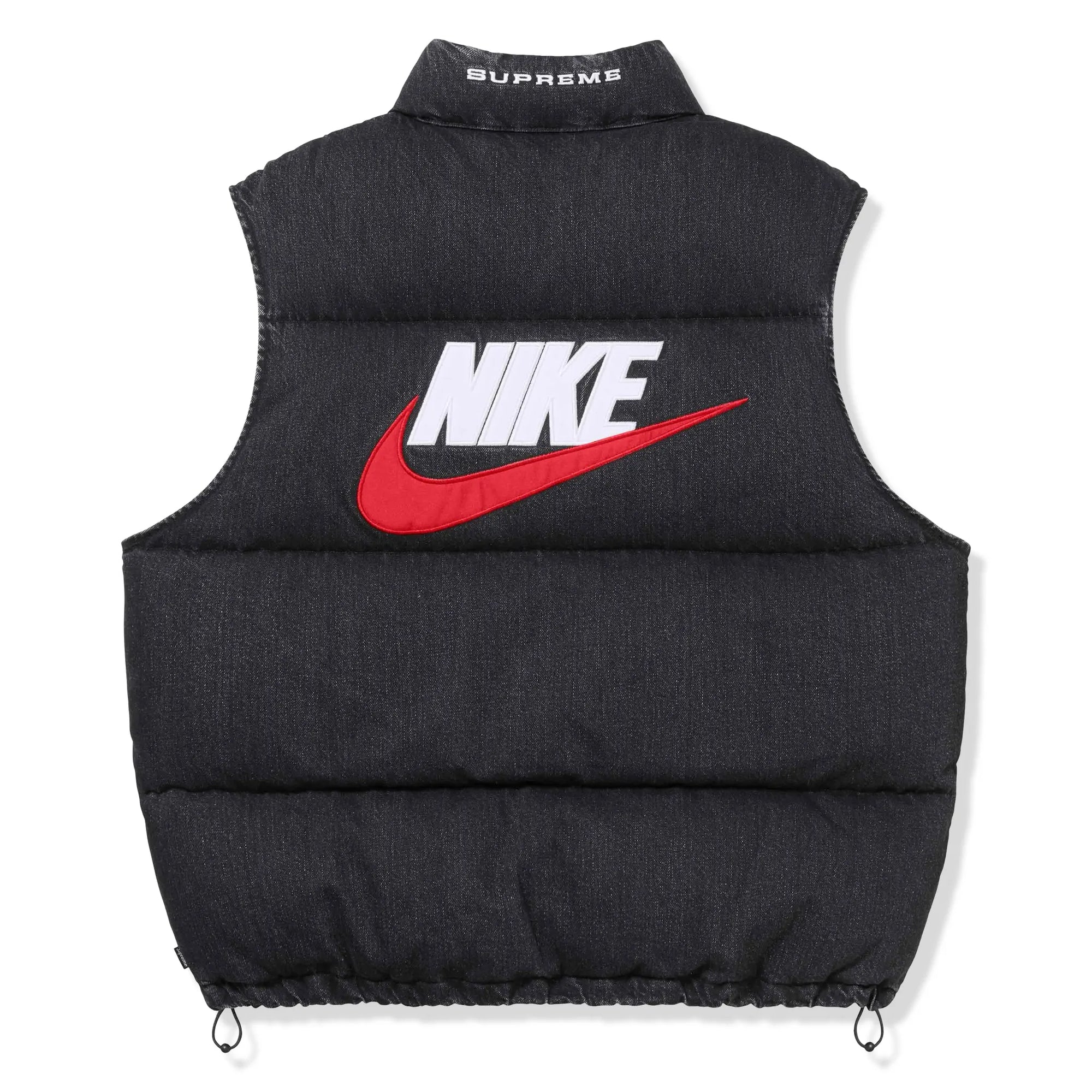 Supreme x Nike Denim Puffer Vest Black