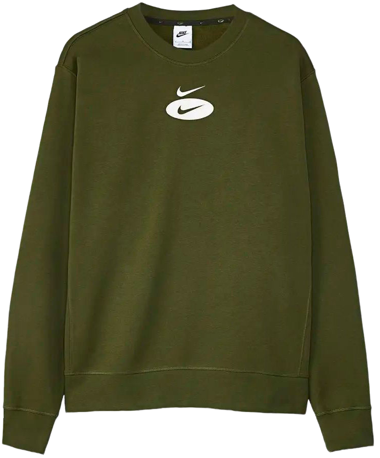 Nike Sportswear Swoosh League Fleece Crew Sweatshirt Olive