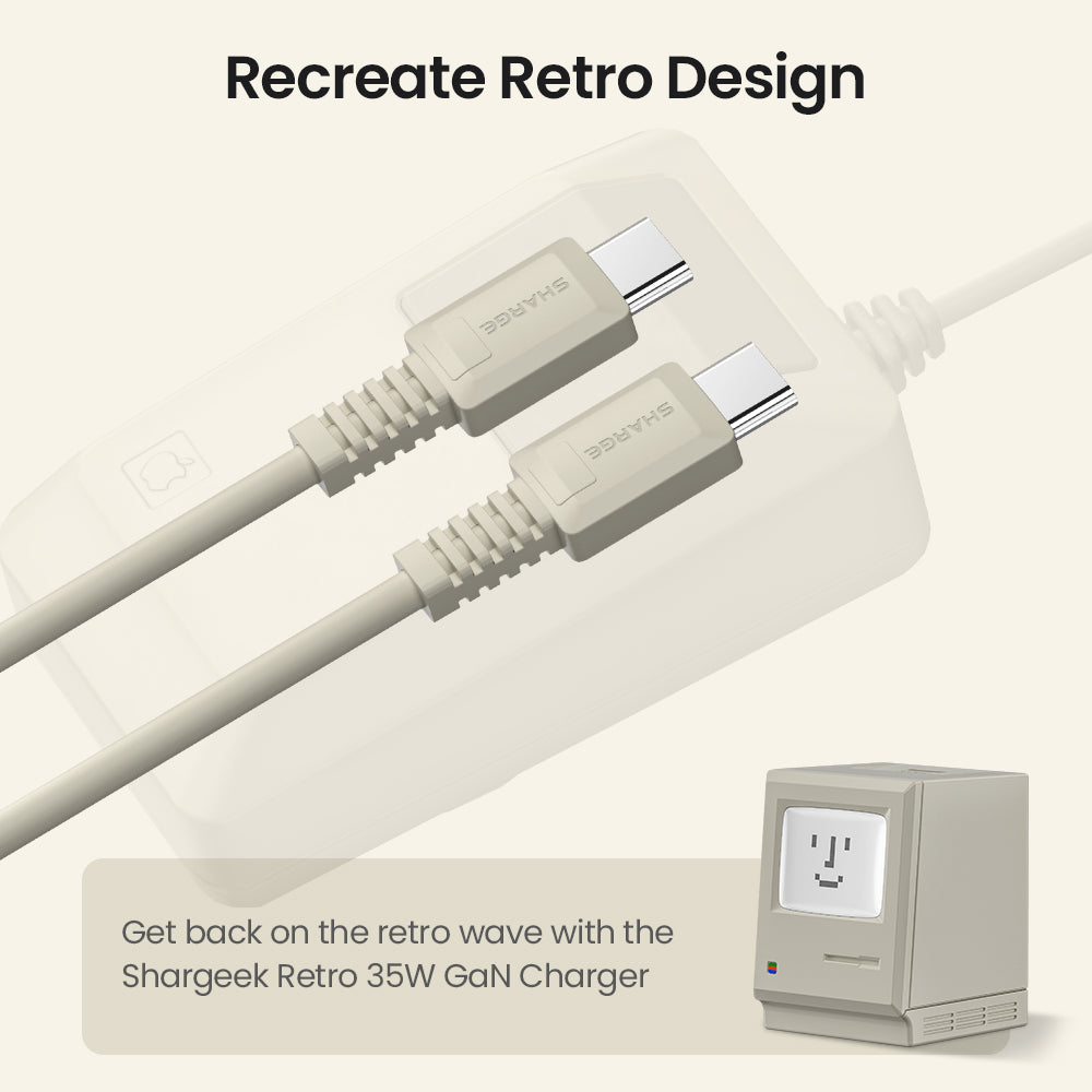 Shargeek USB-C to USB-C Retro cable