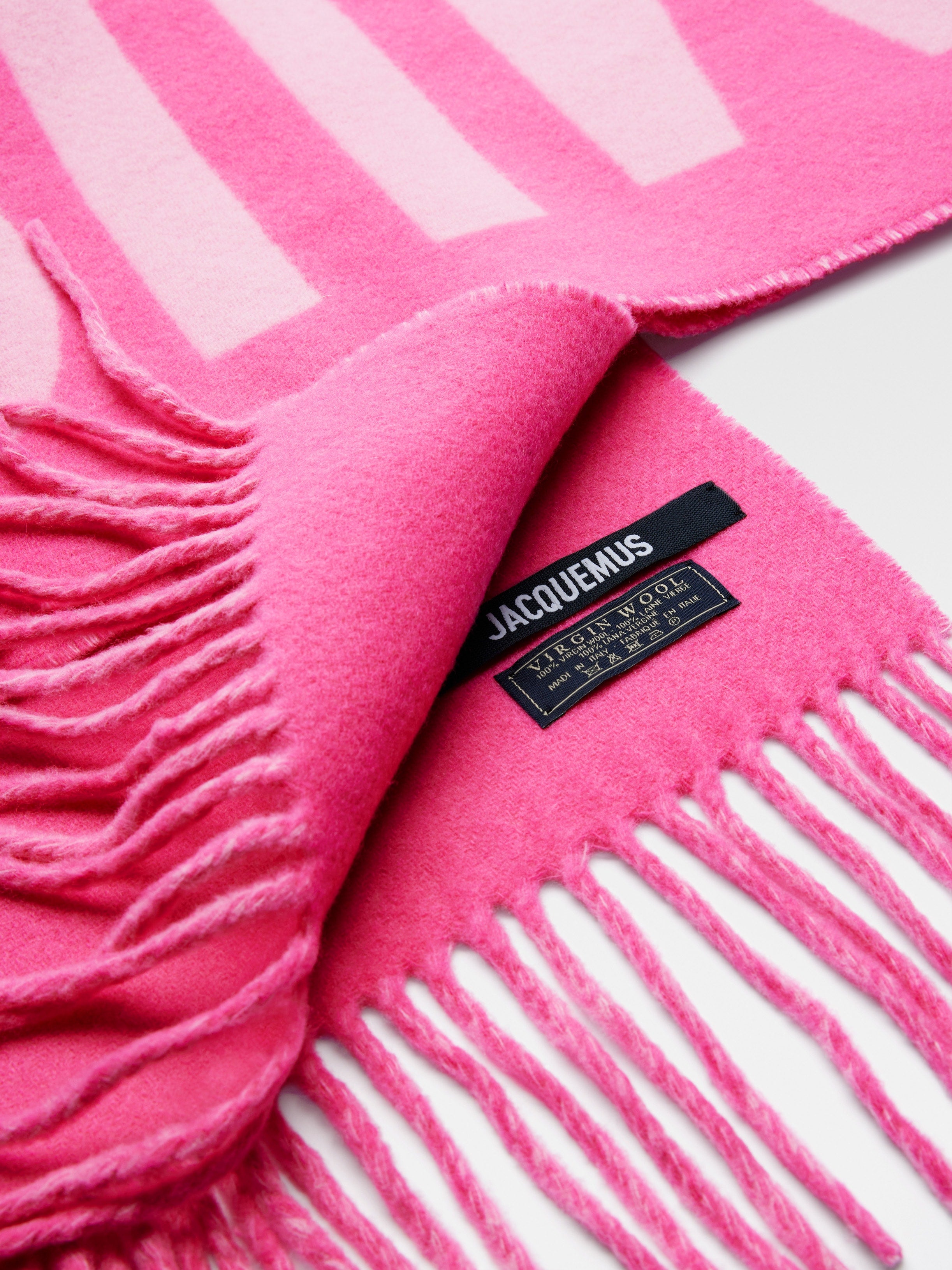 JACQUEMUS Pink L'écharpe Jacquemus Scarf