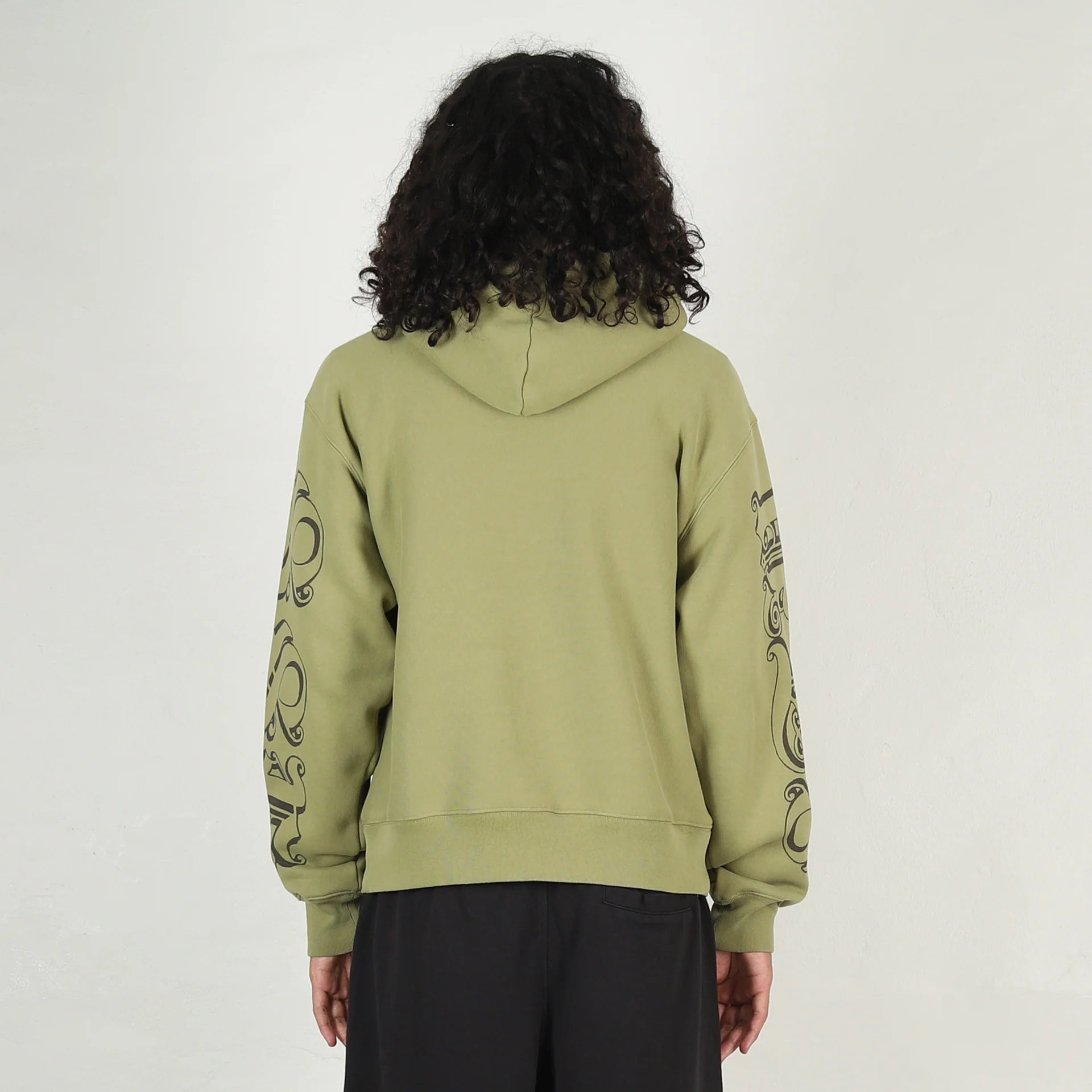 Stussy Motif Print Hoodie Moss