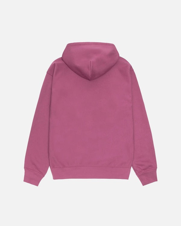 Stussy Locations Zip Hoodie Berry