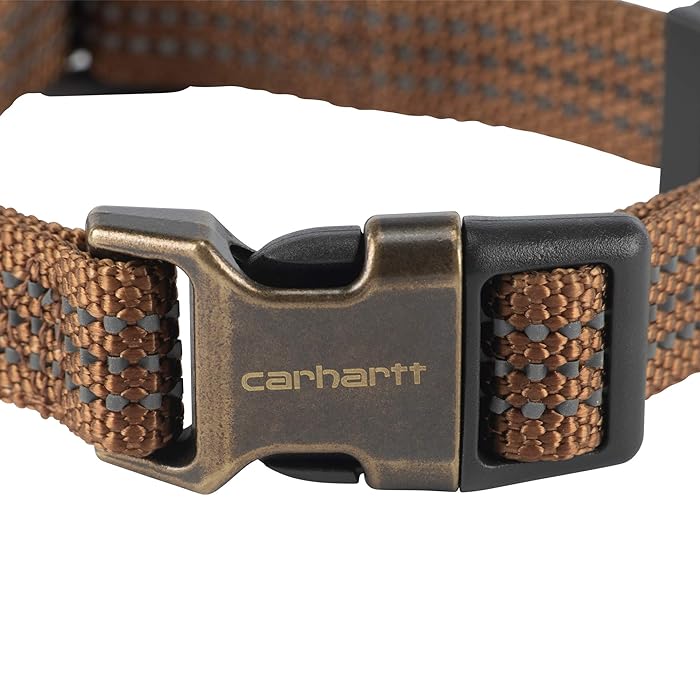 Carhartt Dog Collar Brown Brushed Brass