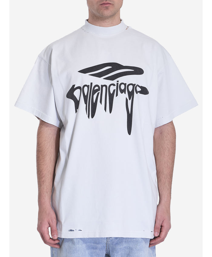 Balenciaga 3B Liquified Tee White