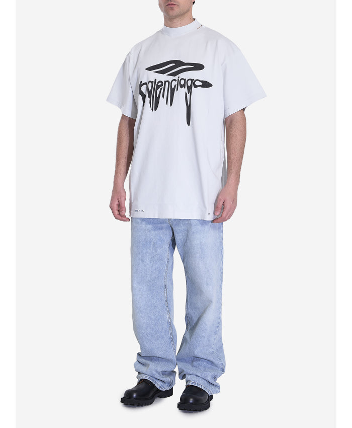 Balenciaga 3B Liquified Tee White