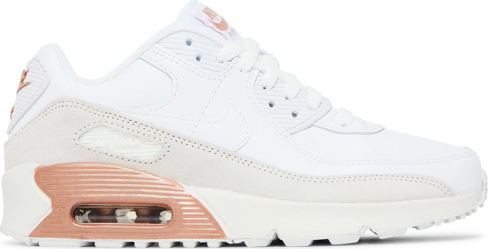 Nike Air Max 90 Leather GS 'White Metallic Red Bronze'