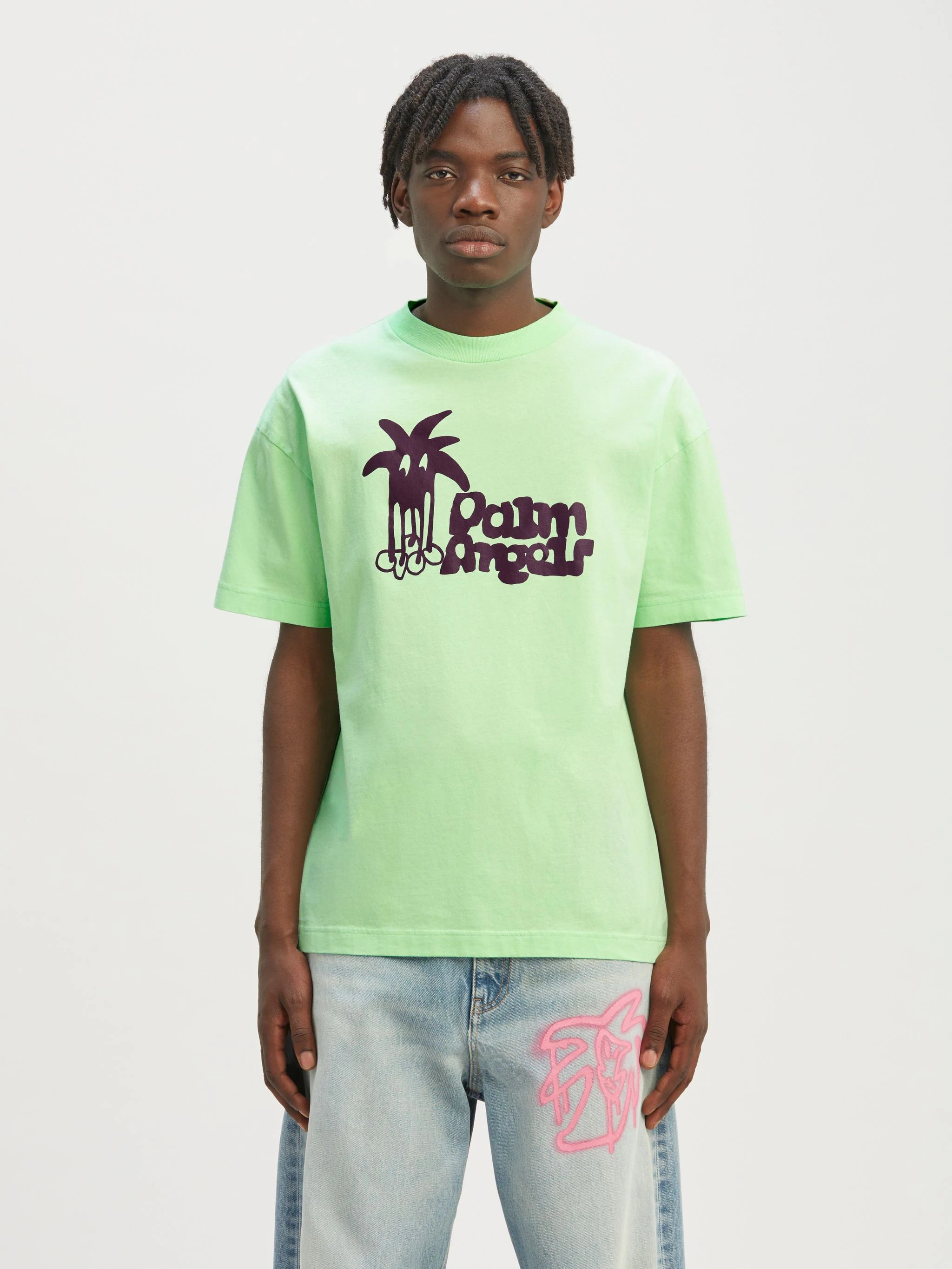 Palm Angels Douby Tee Green