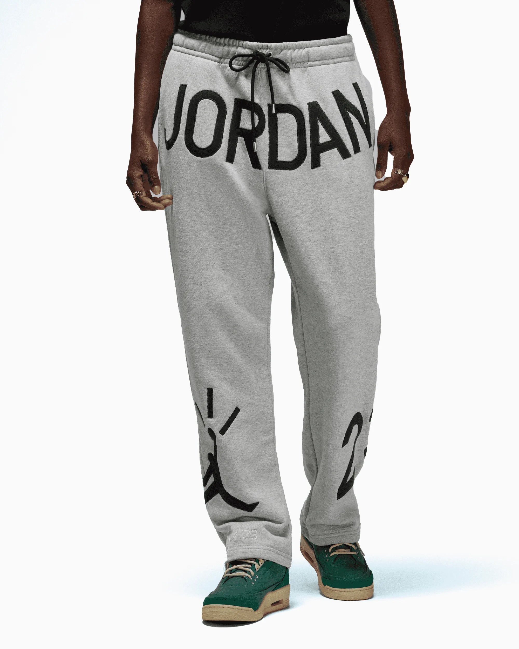 Air Jordan x Nina Chanel Abney Fleece Pants Grey Heather