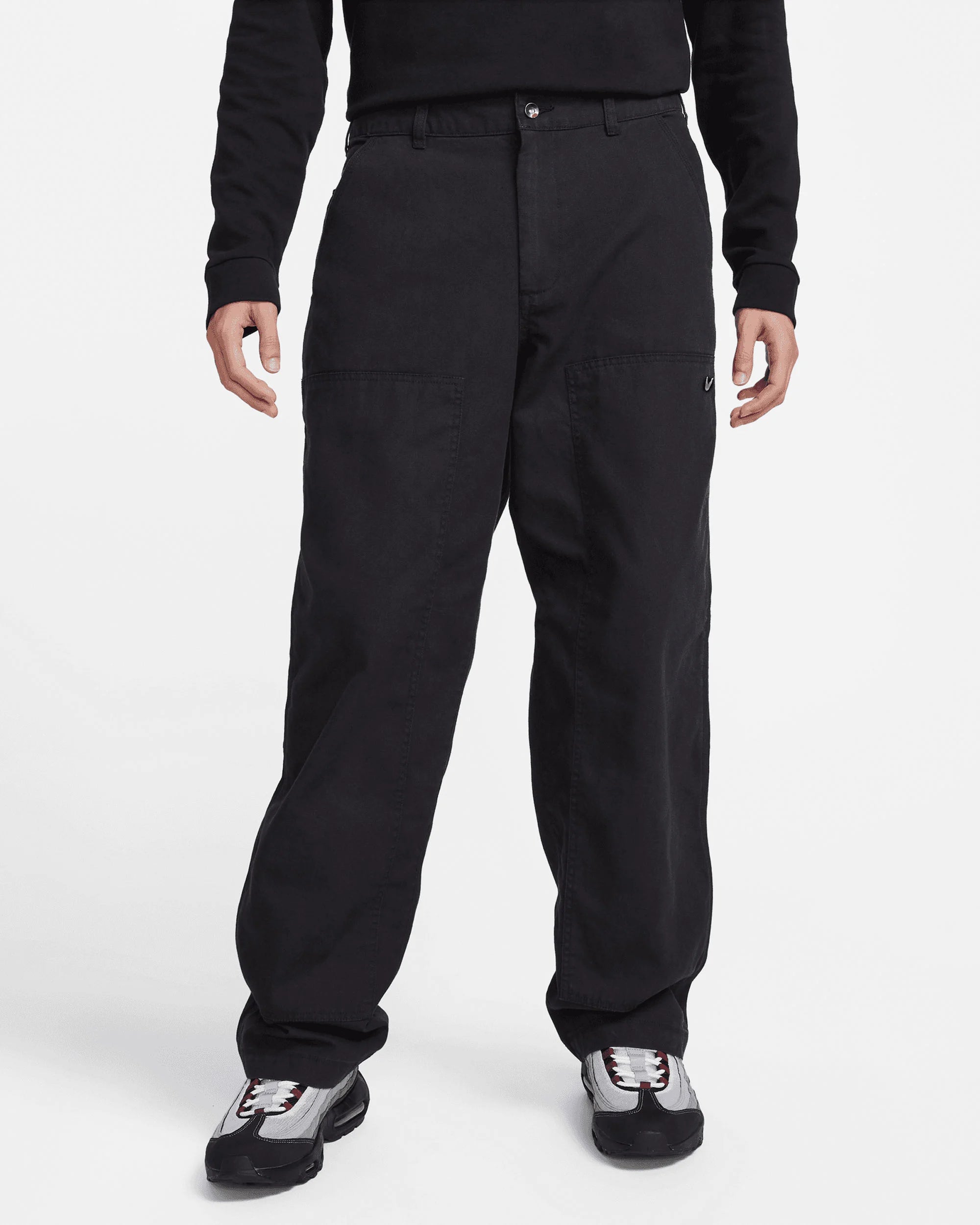 Nike Life Double Panel Pants Black White