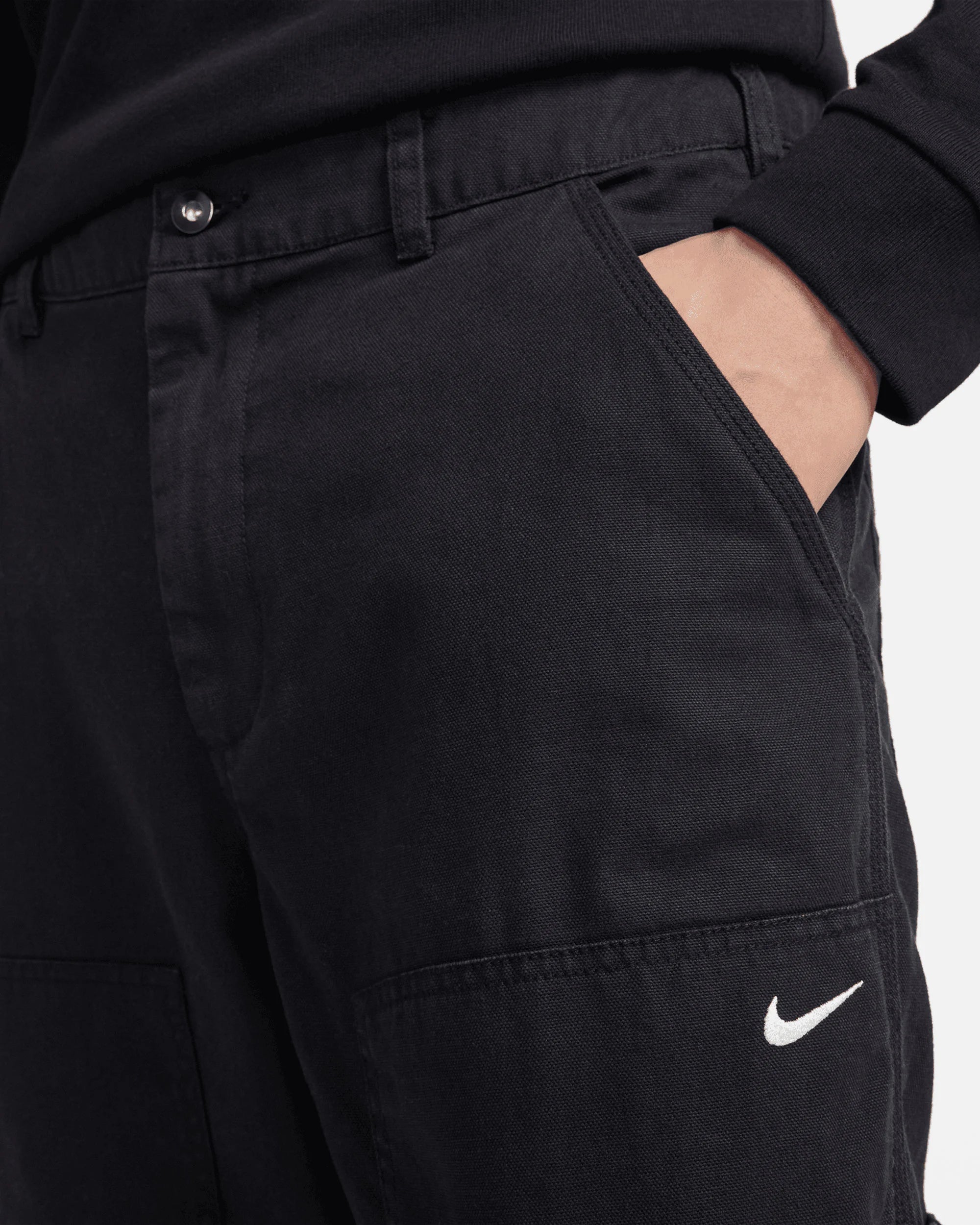 Nike Life Double Panel Pants Black White