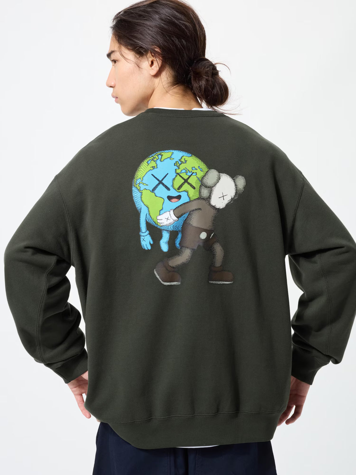 Kaws x Uniqlo Grey Black Sweatshirt