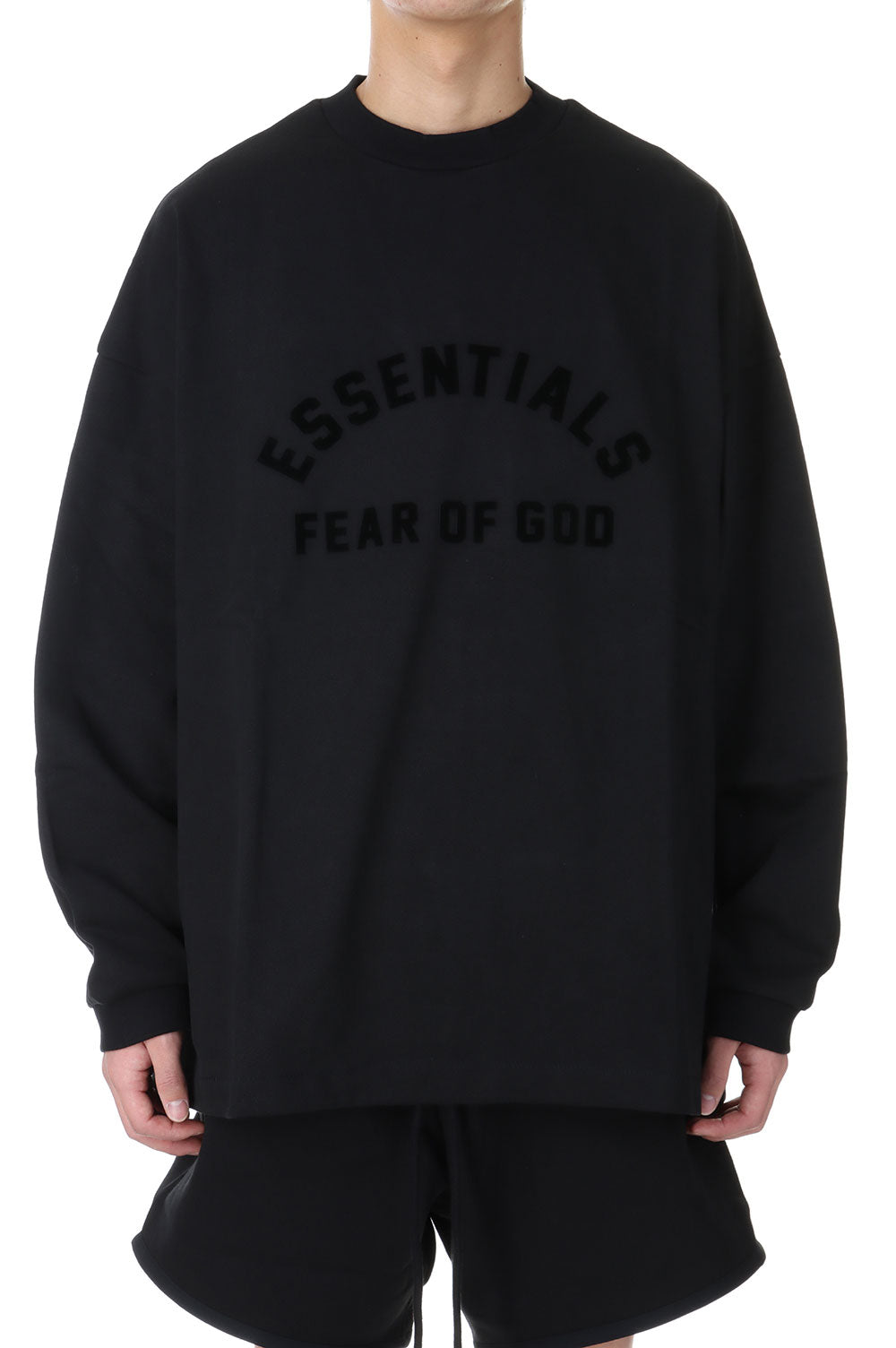 Fear of God Essentials Heavy Jersey Longsleeve Tee Jet Black