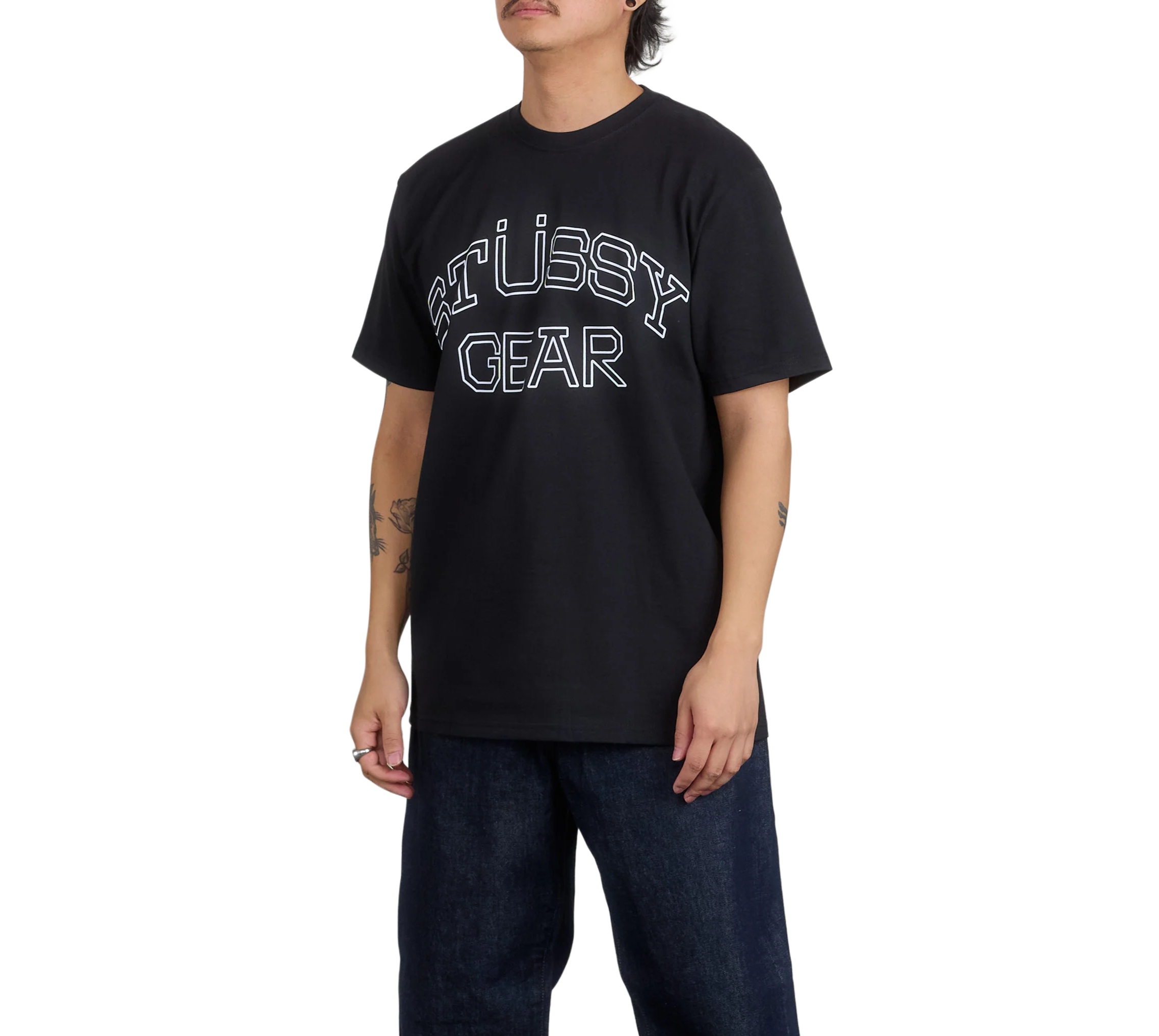 Stussy Gear T-Shirt Black
