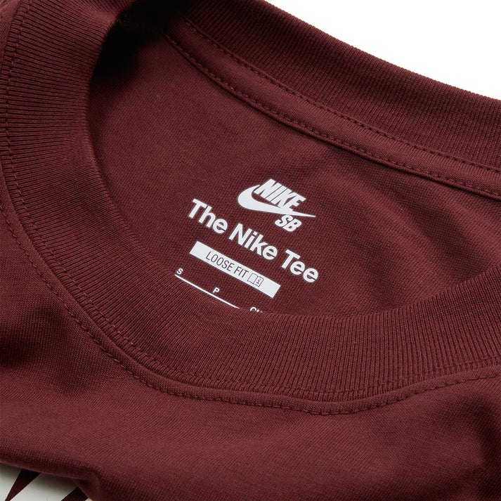 Nike Sb Logo Skate T-Shirt Bordeaux