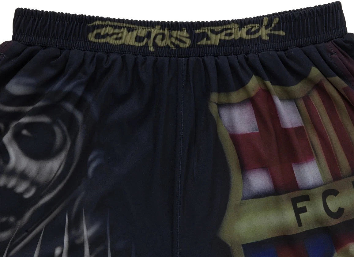Travis Scott x Nike FC Barcelona Skeleton Home Shorts 'Black'