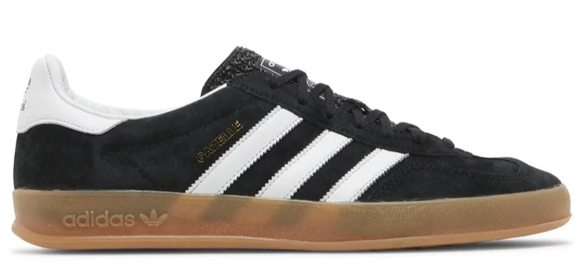 Adidas Gazelle Black White Gum