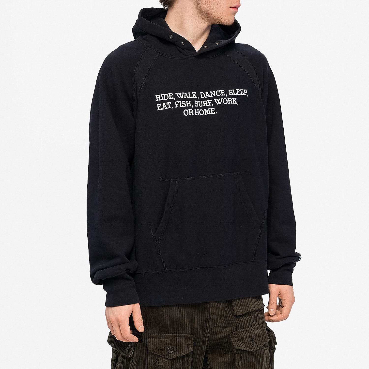 Engineered Garments Ride Raglan Hoodie Black