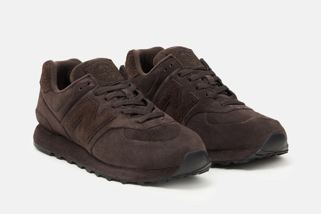 Stone Island x New Balance 574 Legacy Ghost Dark Brown