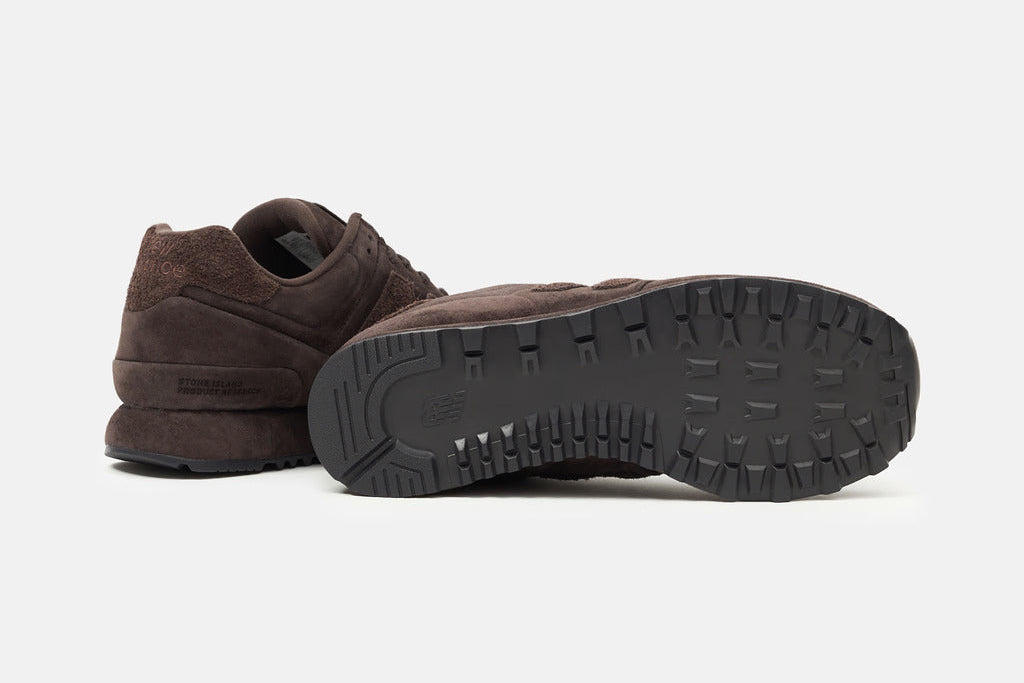 Stone Island x New Balance 574 Legacy Ghost Dark Brown